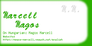 marcell magos business card